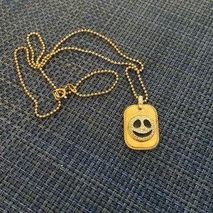 Jack Skellington Gold plated silver Pendant